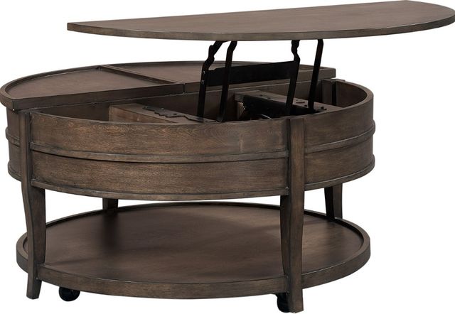aspenhome® Blakely Sable Brown Lift Top Round Cocktail Table-1