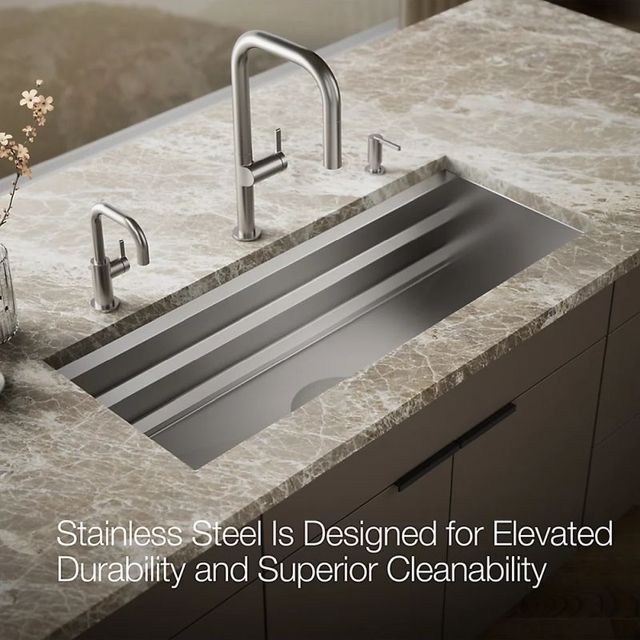 KOHLER® Prolific® Stainless Steel 44" Undermount Single-Bowl Workstation Kitchen Sink-4
