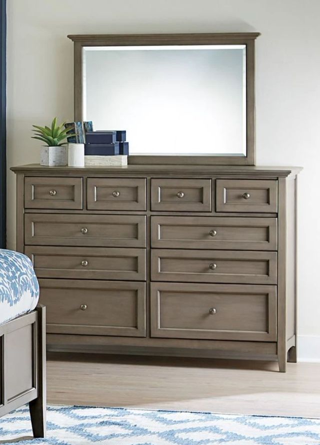 Whittier Wood® Furniture McKenzie Fieldstone 10-Drawer Dresser-1