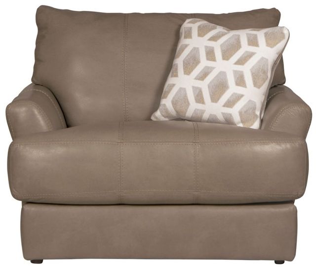 Jackson Furniture Prato Putty Leather Chair-1