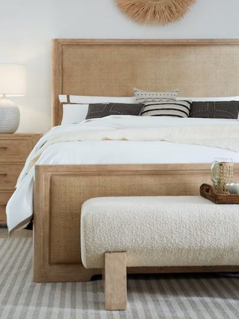 Hooker® Furniture Retreat Dune California King Cane Panel Bed-3