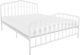 Novogratz Bushwick White Metal Queen Bed-1