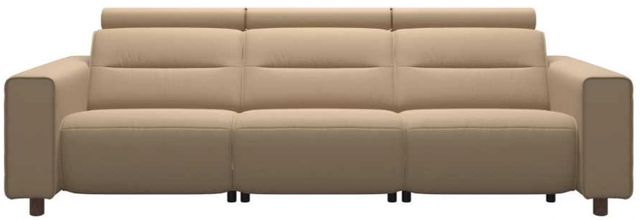 Stressless® by Ekornes® Customizable Emily Wide Arm 3-Seater Sofa with Wood Legs-1
