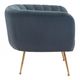 Zuo® Deco Gray & Gold Accent Chair-1
