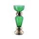 A & B Home Green/Silver 6" Flower Vase-0