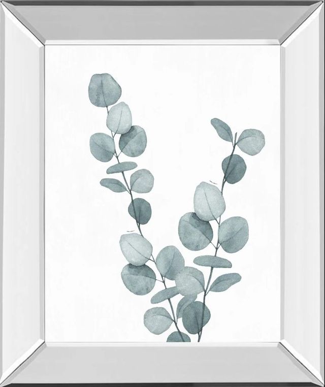 Classy Art Blue Botanical Wash III by Conrad Knutsen Mirror Framed Wall Art-0
