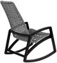 Armen Living Griffin Dark Eucalyptus/Gray Rope/Wood Outdoor Rocking Chair-5