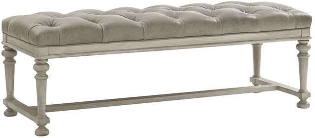Lexington Home Customizable Oyster Bay Bellport Leather Bench-0