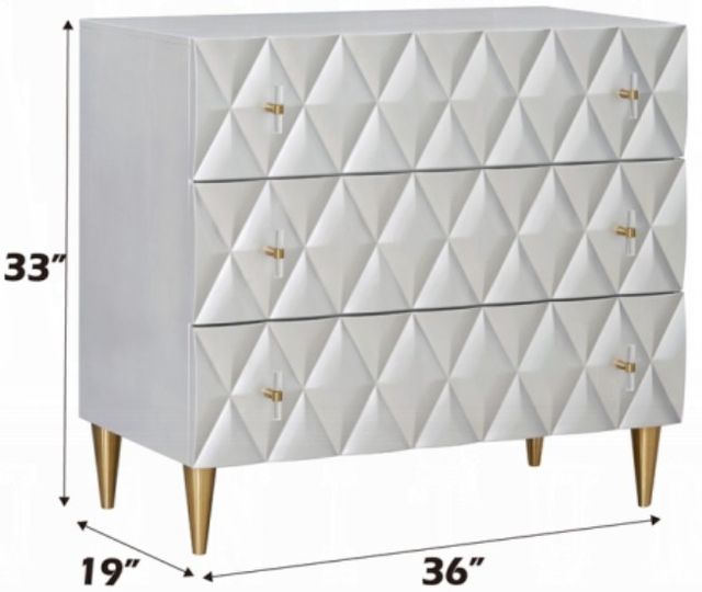 ACME Furniture Anson Champagne/Metallic Silver Console Cabinet-2