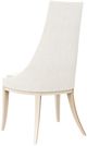 Caracole® Tall Order Caracole Classic Soft Silver Paint/White Dining Side Chair-3