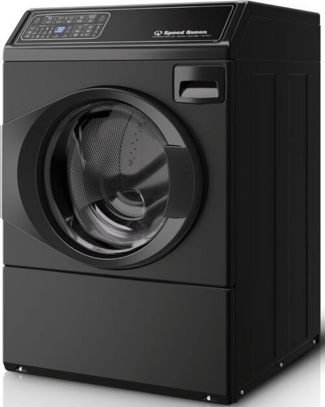 Speed Queen® FF7 3.5 Cu. Ft. Matte Black Front Load Washer-2