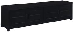 Coaster® Jupiter Black 4-Door 79" TV Stand Media Console with Framed Glass Panels