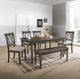 ACME Furniture Claudia II 2-Piece Beige/Weathered Gray Side Chair-1