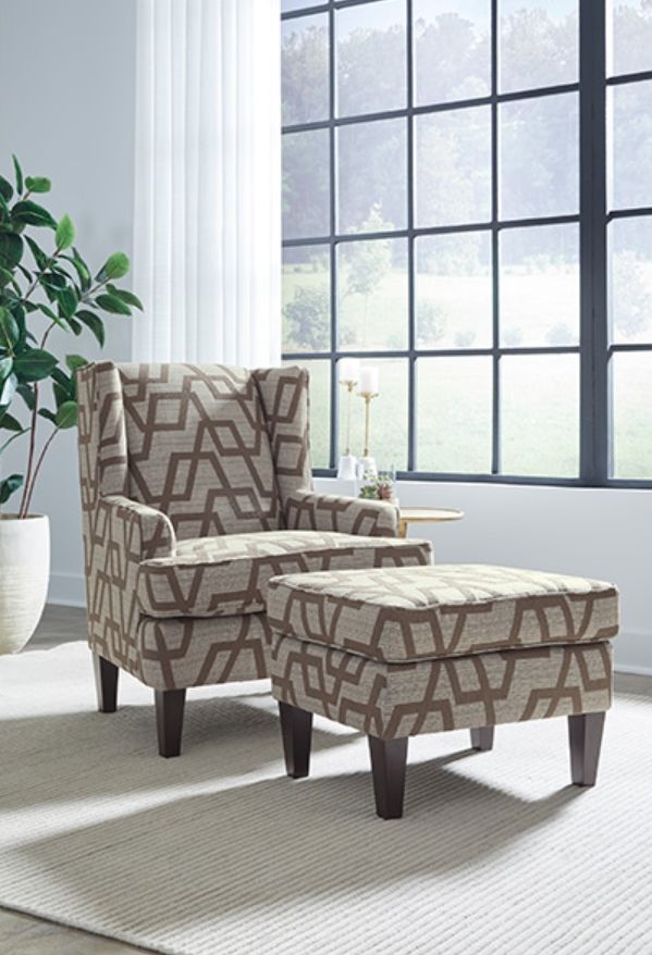 Best® Home Furnishings Customizable F45 Ottoman with Dark Walnut Legs-1
