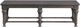 Riverside Furniture Harper Matte Black Dining Bench-1