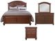 American Woodcrafters 2400 Sedona 4-Piece Cinnamon Cherry Queen Bedroom Set-0