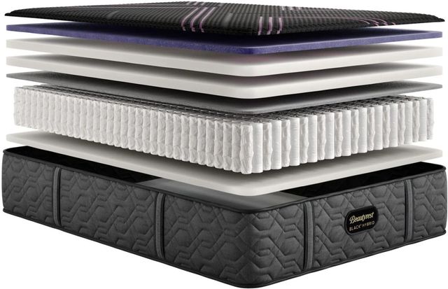 Beautyrest Black® Series 2 Hybrid 13.5" Firm Smooth Top King Mattress-2