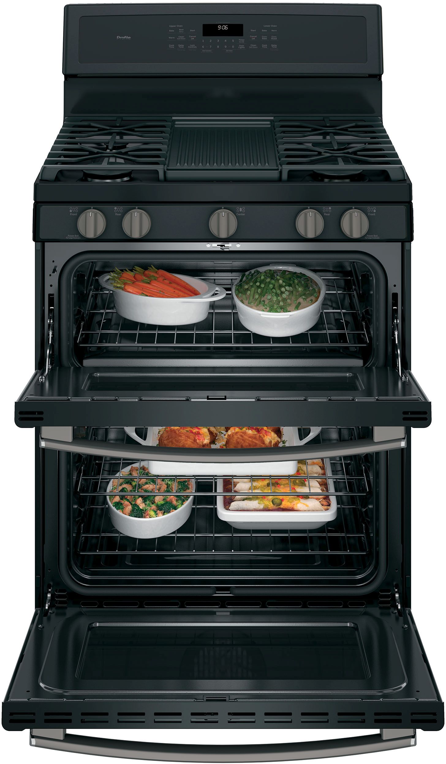 GE Profile Gas Double Oven Convection Range - Thumbnail 4