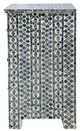 A & B Home Gray/White Bedside Table-3