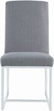 Coaster® Mackinnon 2-Piece Grey/Chrome Upholstered Side Chairs-1