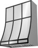 Zephyr Designer Collection 48'' x 12'' Matte Black Duct Cover Banding Kit-1