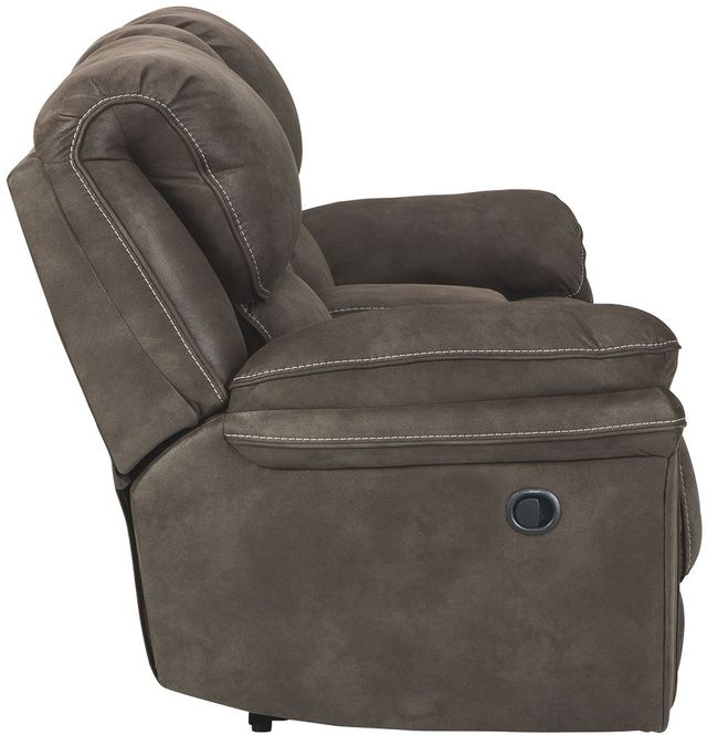 Benchcraft® Trementon Graphite Reclining Loveseat with Console-2