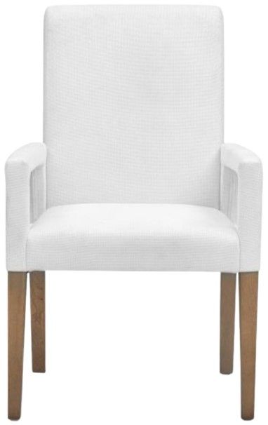 Magnussen Home® Lindon Sauve Blanco Upholstered Dining Arm Chair-1