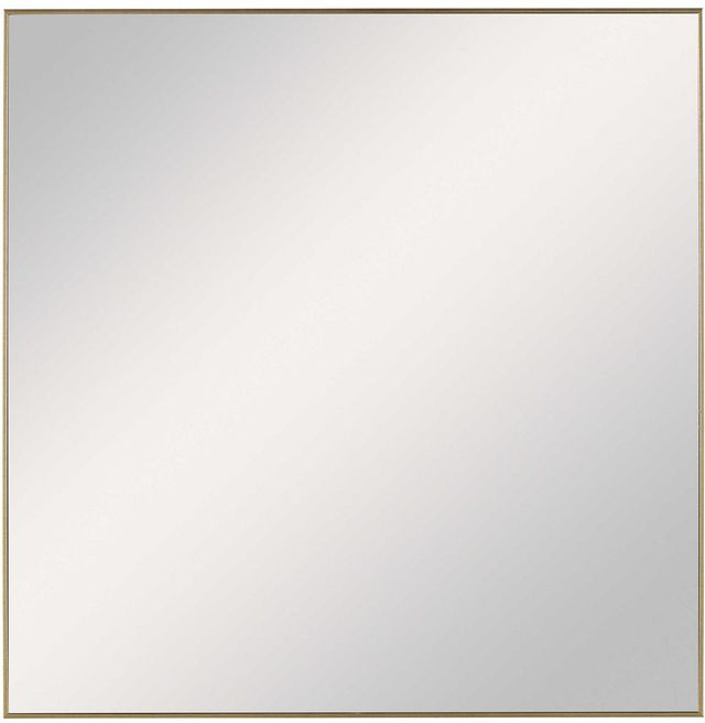 Uttermost® Alexo Brushed Gold Square Mirror-0