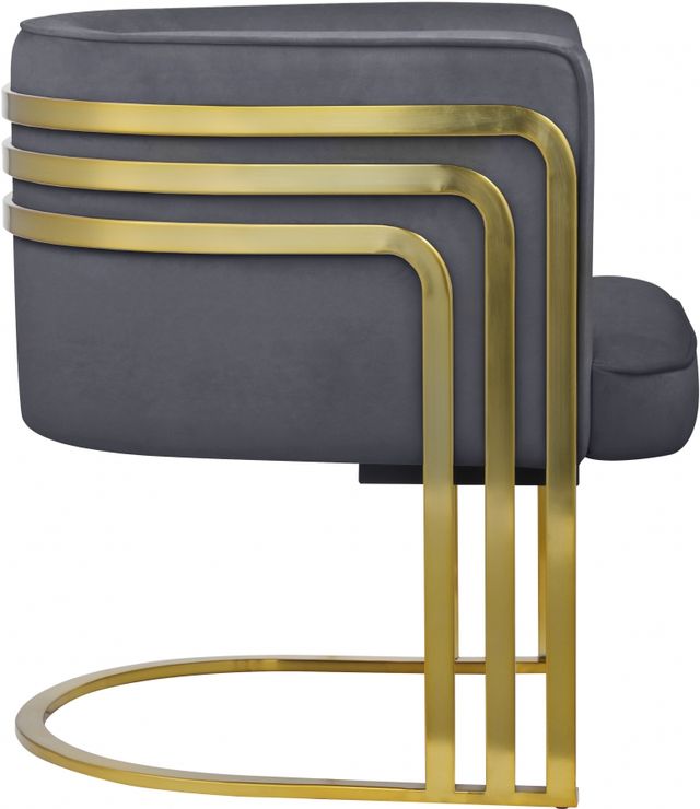 Meridian Furniture Rays Grey Velvet Accent Chair-2