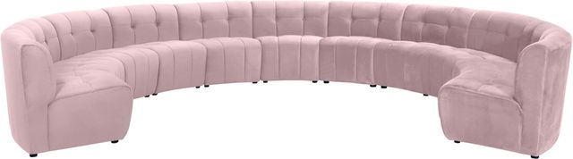 Meridian Furniture Limitless 11-Piece Pink Velvet Modular Sectional-0