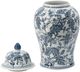 A & B Home Blue/White Ginger Jar-3