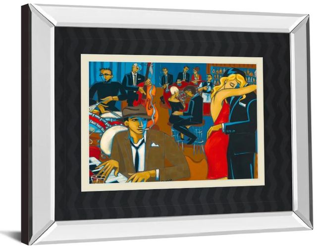 Classy Art After Hours by Marsha Hammel Mirror Framed Wall Art-1