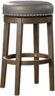 Mazin Furniture Westby Gray Round Swivel Pub Height Stools-0