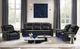 Global Furniture USA U8879 Blanched Charcoal Power Reclining Loveseat with Console-1