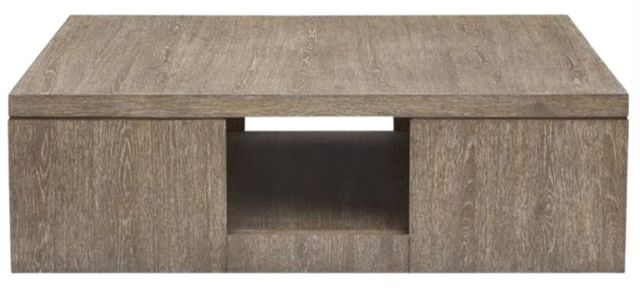 Magnussen Home® Conway Spiced Brown Square Cocktail Table with Casters-1