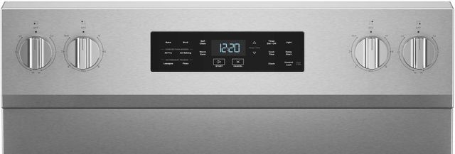 Whirlpool® 30" Fingerprint Resistant Stainless Steel Freestanding Glass-Top Electric Range with Air Cooking Technology-3