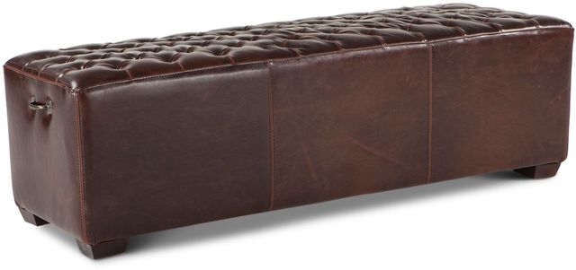 Home Trends & Design D'Orsay Dark Brown Leather Bench-0