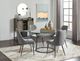 Coaster® Granvia Glass Top Dining Table with Gunmetal Base-3