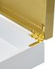 A & B Home Gold/White Wooden Decorative Dragonfly Box-4