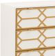 Olliix by Madison Park White Maria Gold Lattice Accent Chest-3