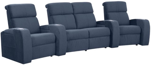 Palliser® Furniture Customizable Flicks 4-Seat Power Reclining Curved Home Theater Seating-0