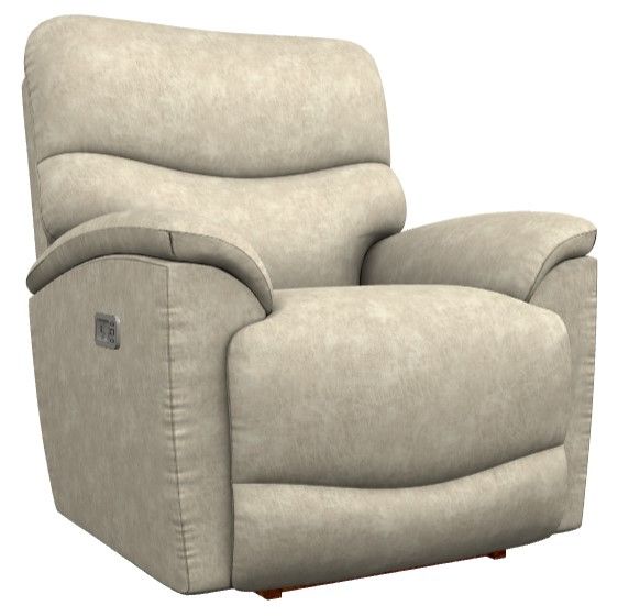 La-Z-Boy® Trouper Stucco Power Rocking Recliner with Headrest and Lumbar-0