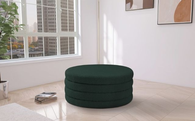 Meridian Furniture Aphia Green Boucle Ottoman/Coffee Table-1