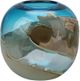 Moe's Home Collection Mystic Blue Brown and Blue Globe Vase-0