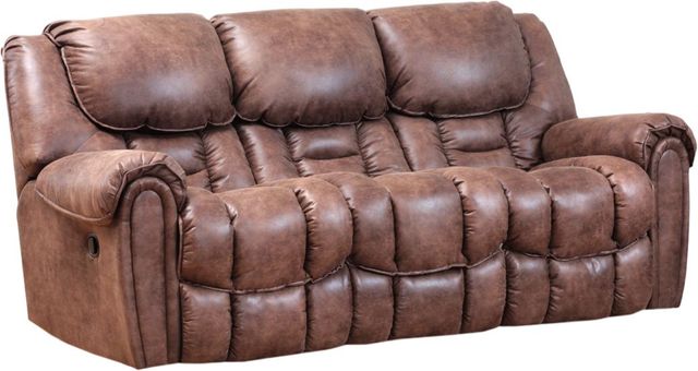 HomeStretch Del Mar Mocha Double Power Reclining Sofa-0
