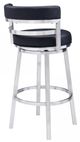 Armen Living Madrid Black 30" Bar Stool-2