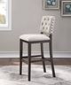 American Woodcrafters Evelyn Walnut/White 26" Barstool-1