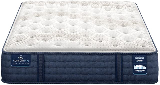 Serta® iCOMFORTPRO™ Chelsea 12" Latex Medium Tight Top Queen Mattress-2