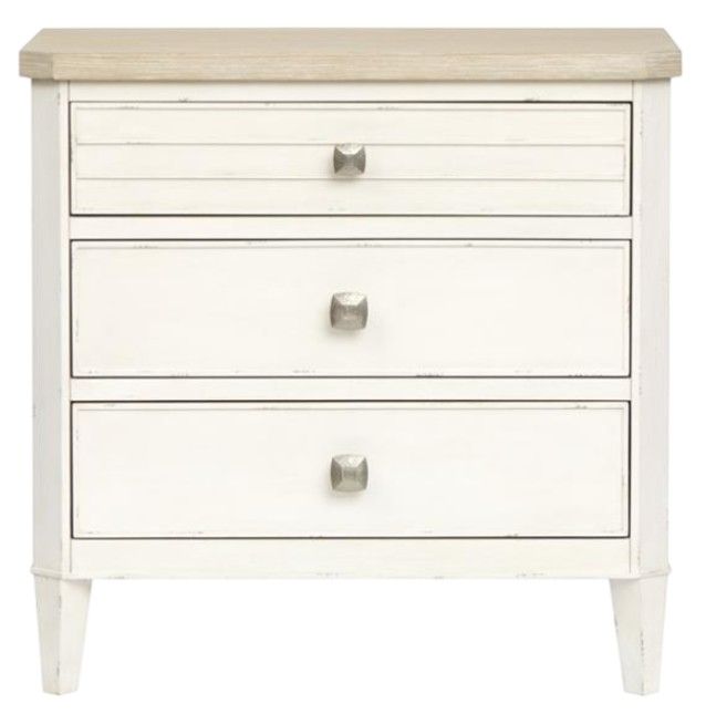 Magnussen Home® Echo Isles Driftwood and Sea Pearl Nighstand-2