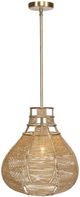 Uttermost® Hestia Antique Brass/Brown Pendant-3